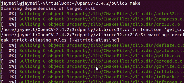 Step 4 – compiling OpenCV