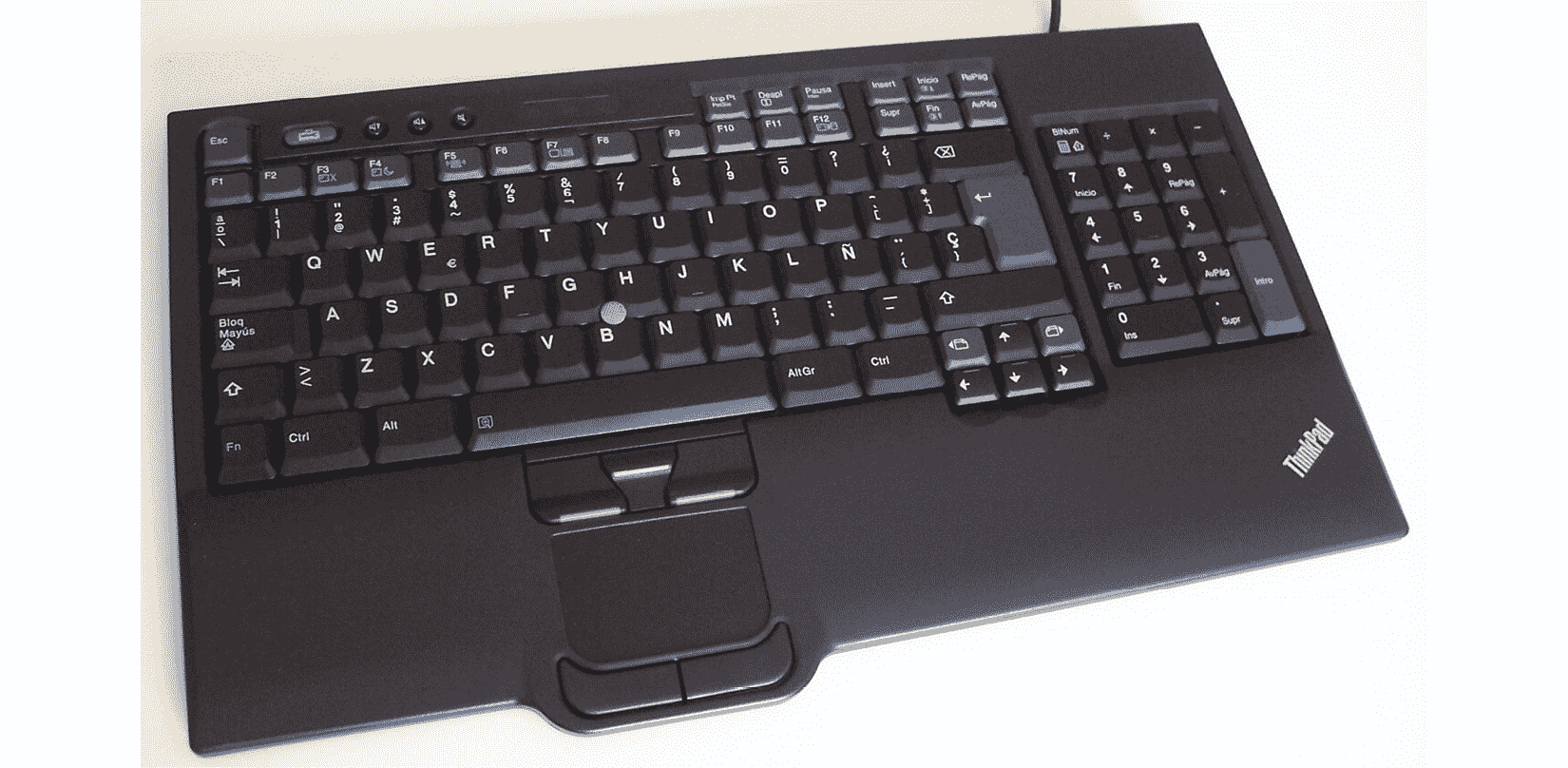 Figure 13: A keyboard with an integrated mousepad 